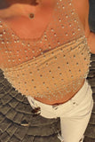 namcoverse Mesh Full Pearl Tank Tops