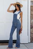 namcoverse Open Back Flared Denim jumpsuits