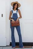 namcoverse Open Back Flared Denim jumpsuits