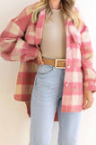 namcoverse Plaid Mohair Button Up Coat