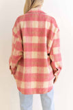 namcoverse Plaid Mohair Button Up Coat