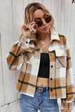 namcoverse ARO LORA Plaid Single Breasted Coat