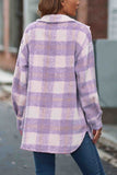 namcoverse Plaid Mohair Button Up Coat