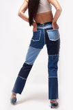 namcoverse Paneled Straight-leg Jeans