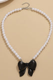 namcoverse Pearl Bow-tie Pendant Necklaces