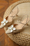 namcoverse Pearl Flower Pointed-Toe Pumps