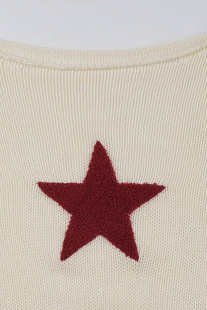 namcoverse Pentagram Jacquard Crimping Sweater