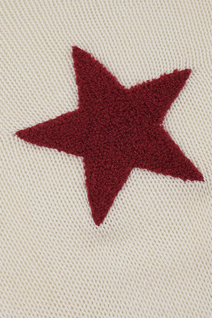 namcoverse Pentagram Jacquard Crimping Sweater
