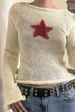 namcoverse Pentagram Jacquard Crimping Sweater