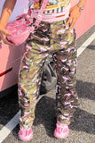 namcoverse Pink Camouflage High Waist Pants