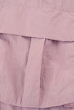 namcoverse Pink Drawstring Zipper Cargo Long Pants