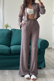 namcoverse Pleated Cropped Shirt Long Pants Suits