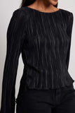 namcoverse Pleated Long Flares Sleeve Tie-back Tops