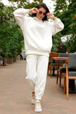 namcoverse Pocketed Hoodie Elastic Waist Long Pants Set