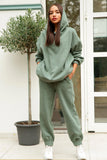 namcoverse Pocketed Hoodie Elastic Waist Long Pants Set