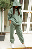 namcoverse Pocketed Hoodie Elastic Waist Long Pants Set