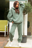 namcoverse Pocketed Hoodie Elastic Waist Long Pants Set