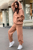 namcoverse Pocketed Hoodie Elastic Waist Long Pants Set