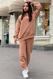 namcoverse Pocketed Hoodie Elastic Waist Long Pants Set