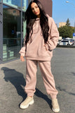 namcoverse Pocketed Hoodie Elastic Waist Long Pants Set