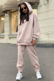 namcoverse Pocketed Hoodie Elastic Waist Long Pants Set