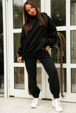 namcoverse Pocketed Hoodie Elastic Waist Long Pants Set