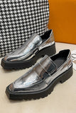 namcoverse Pointed-toe Glossy Patent Chunky Loafer