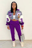 namcoverse Printed Baseball Jacket Long Pants Suits