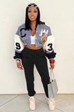 namcoverse Printed Baseball Jacket Long Pants Suits