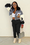 namcoverse Printed Baseball Jacket Long Pants Suits