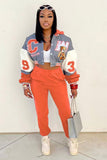 namcoverse Printed Baseball Jacket Long Pants Suits