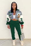 namcoverse Printed Baseball Jacket Long Pants Suits