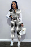 namcoverse Printed Baseball Jacket Two-piece Pants Suits