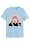 namcoverse Rainbow Letter Print T-shirt