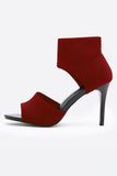 namcoverse Ankle Strap High Heel Fish Mouth Sandals