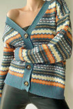 namcoverse Retro Contrast Knit Cardigan