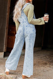 namcoverse Retro Solid Denim Jumpsuits