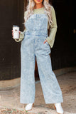 namcoverse Retro Solid Denim Jumpsuits