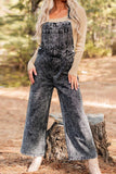 namcoverse Retro Solid Denim Jumpsuits