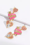 namcoverse Rhinestone Cupid Heart Earrings