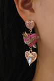 namcoverse Rhinestone Cupid Heart Earrings