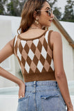 namcoverse Rhombus Knitted Tank Top