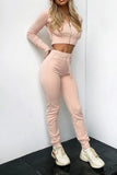 namcoverse Ribbed Knit Hoodie Long Pants Suits