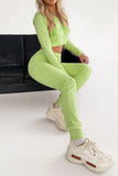 namcoverse Ribbed Knit Hoodie Long Pants Suits