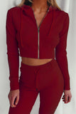 namcoverse Ribbed Knit Hoodie Long Pants Suits