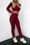 namcoverse Ribbed Knit Hoodie Long Pants Suits