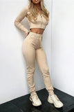 namcoverse Ribbed Knit Hoodie Long Pants Suits