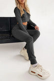 namcoverse Ribbed Knit Hoodie Long Pants Suits