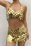 namcoverse Hand Made Round Sequin Body Chain