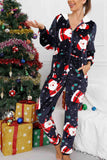 namcoverse Christmas Printed Hooded Loungewear Jumpsuit